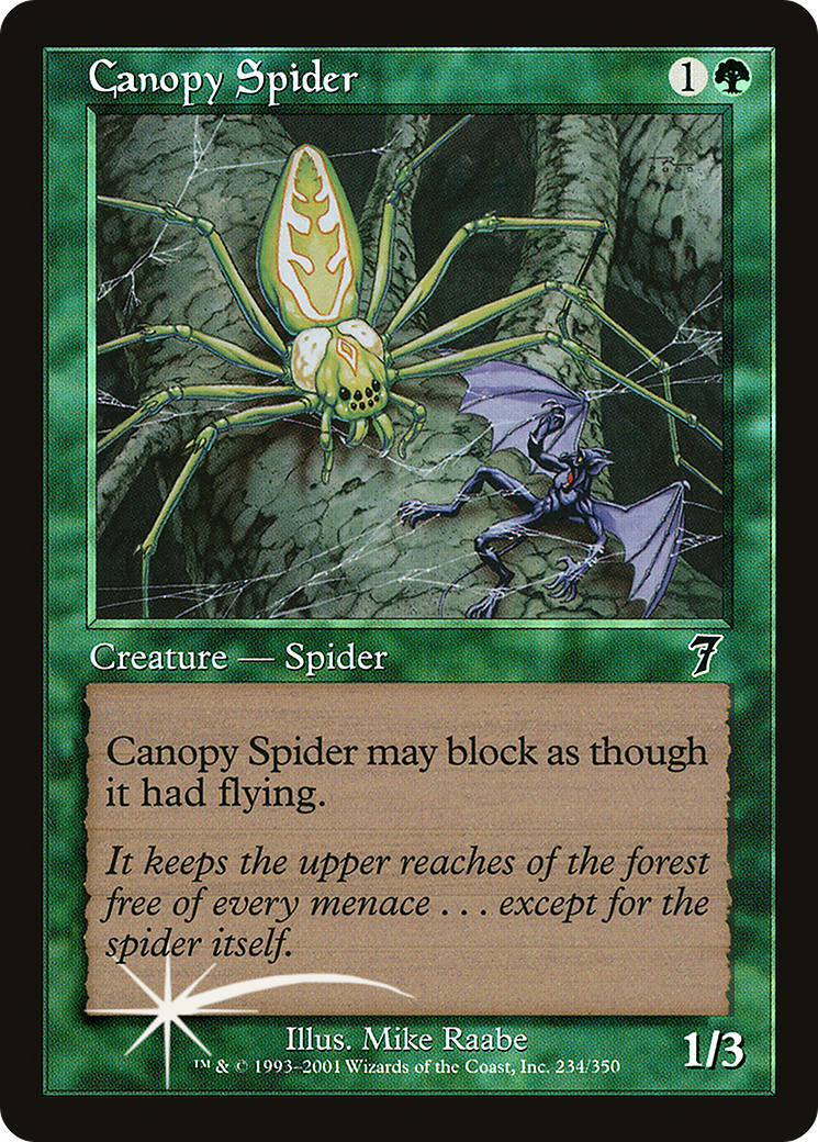 Canopy Spider (7ED-234★) - Seventh Edition Foil - Premium MTG Single from Wizards of the Coast - Just $0.70! Shop now at Game Crave Tournament Store