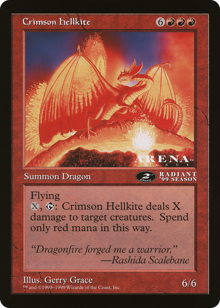 Crimson Hellkite (OLEP-080) - Oversized League Prizes - Premium MTG Single from Wizards of the Coast - Just $0! Shop now at Game Crave Tournament Store
