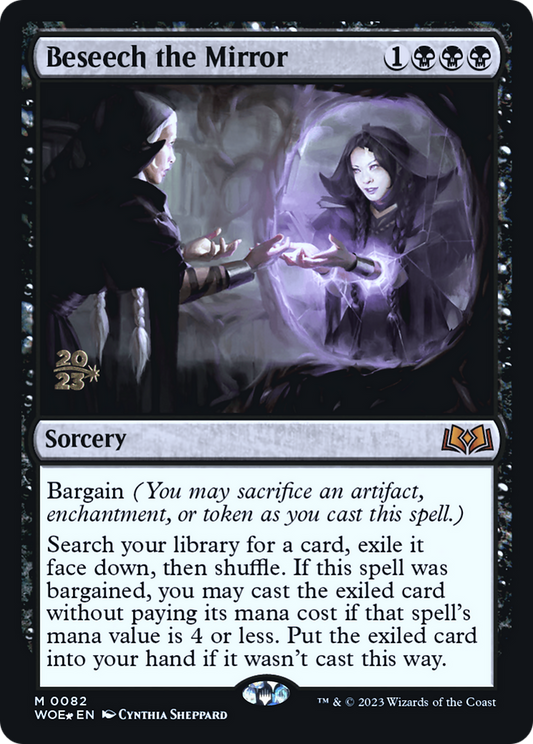 Beseech the Mirror (PWOE-82S) - Wilds of Eldraine Promos Foil - Premium MTG Single from Wizards of the Coast - Just $5.80! Shop now at Game Crave Tournament Store