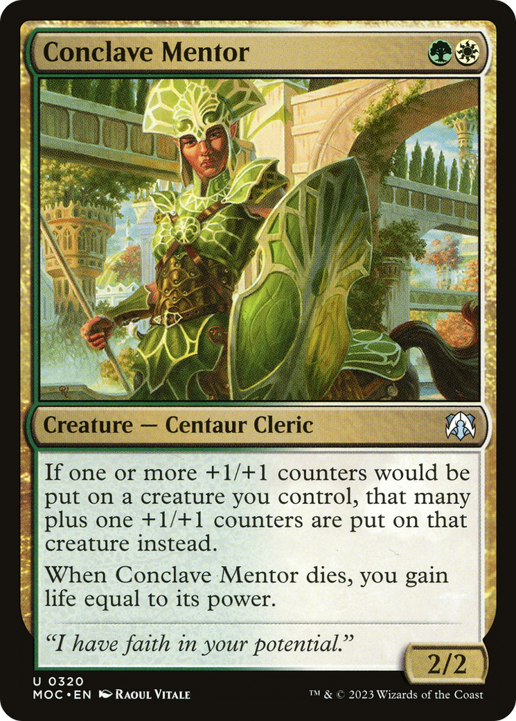 Conclave Mentor (MOC-320) - March of the Machine Commander - Premium MTG Single from Wizards of the Coast - Just $0.34! Shop now at Game Crave Tournament Store