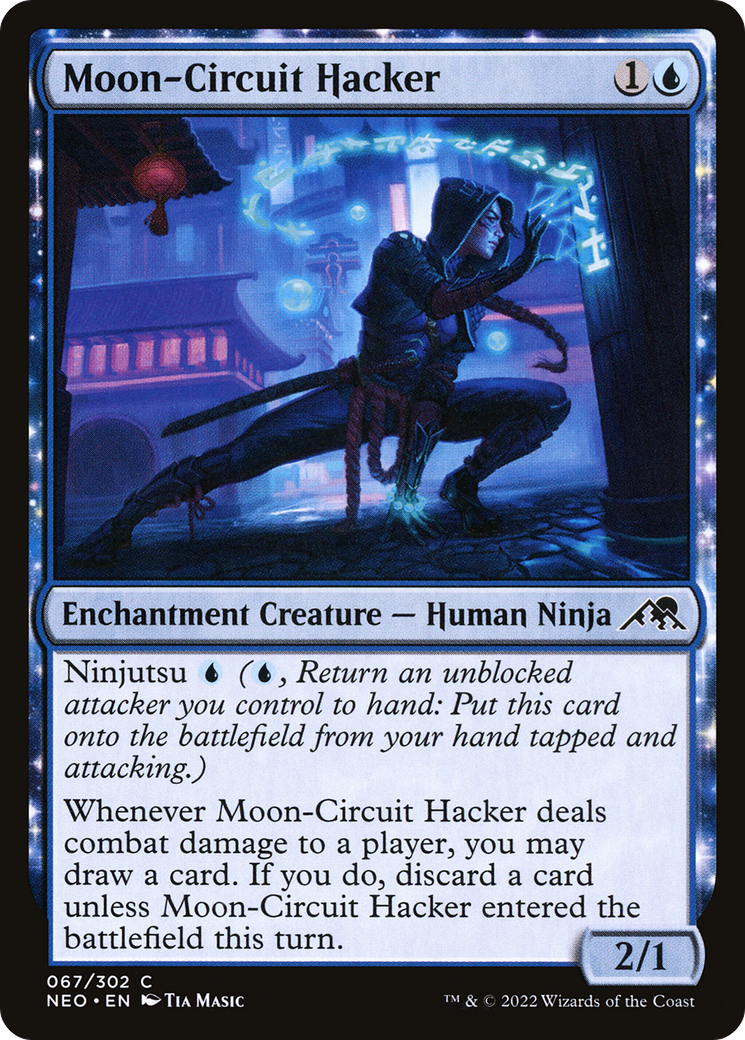 Moon-Circuit Hacker (NEO-067) - Kamigawa: Neon Dynasty - Premium MTG Single from Wizards of the Coast - Just $0.08! Shop now at Game Crave Tournament Store