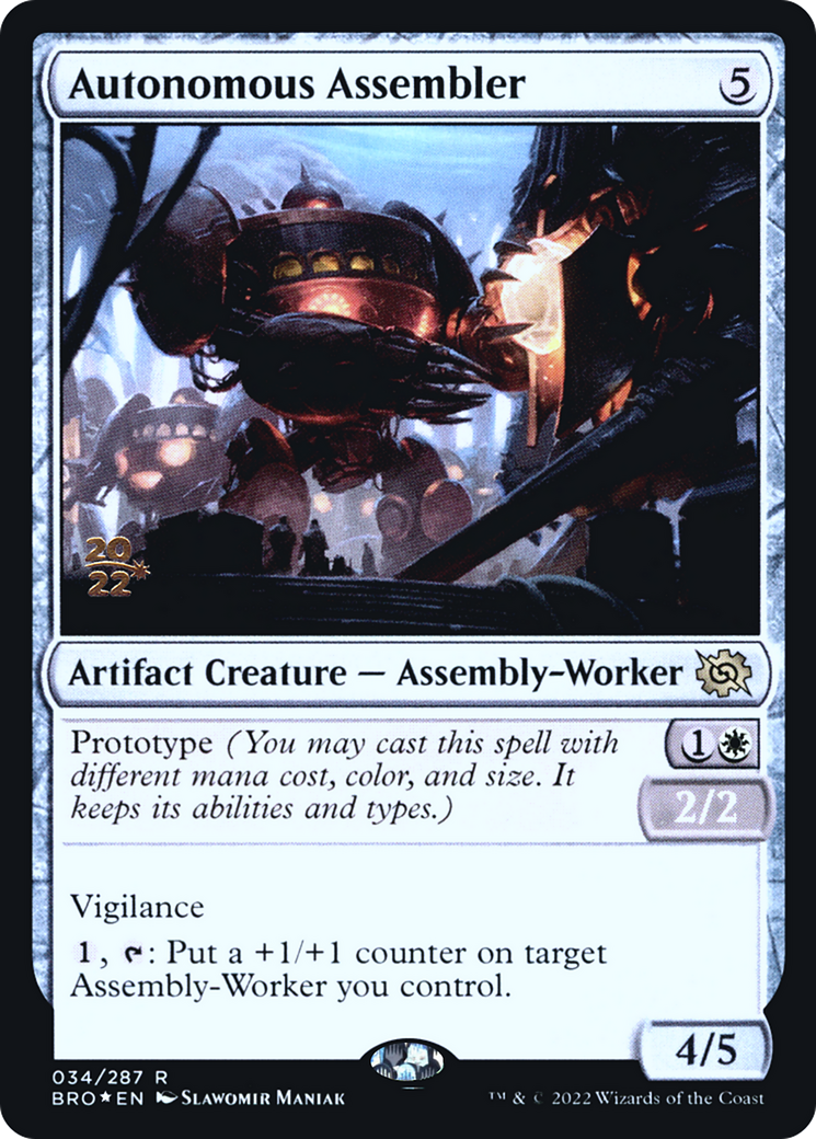 Autonomous Assembler (PBRO-34S) - The Brothers' War Promos Foil - Premium MTG Single from Wizards of the Coast - Just $0.08! Shop now at Game Crave Tournament Store
