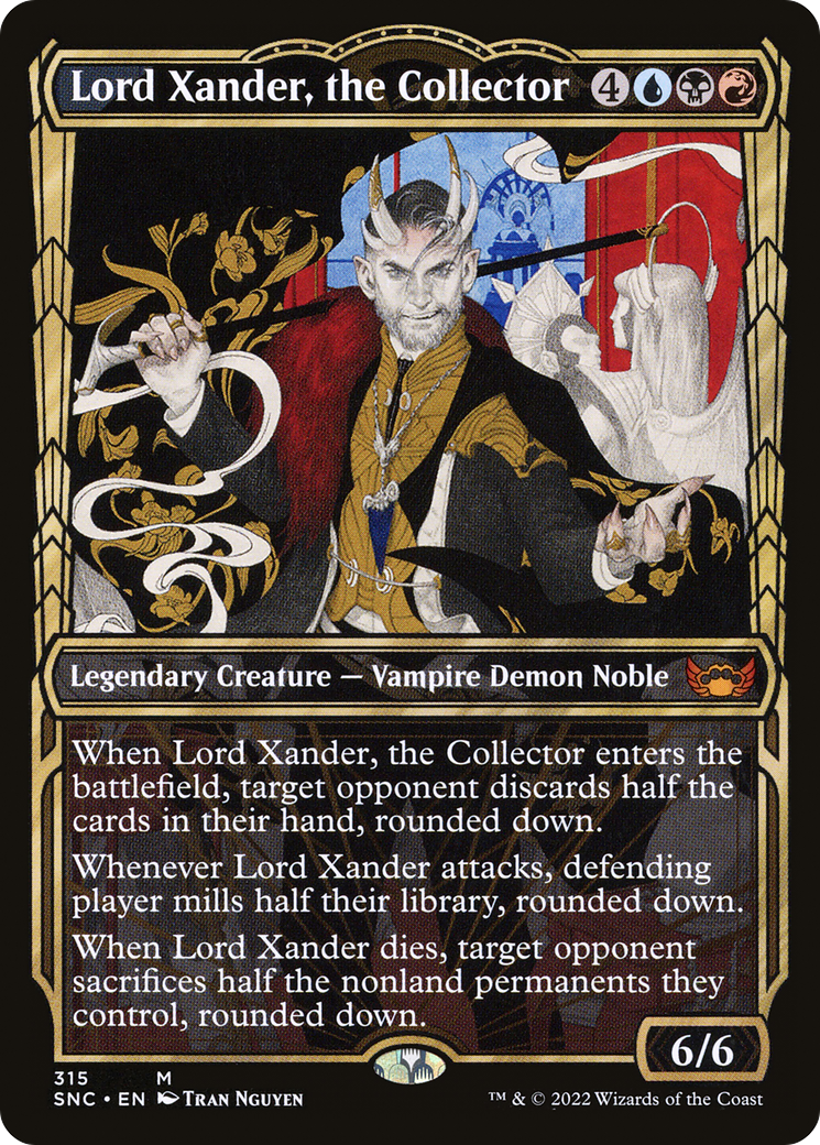Lord Xander, the Collector (SNC-315) - Streets of New Capenna: (Showcase) - Premium MTG Single from Wizards of the Coast - Just $1.14! Shop now at Game Crave Tournament Store