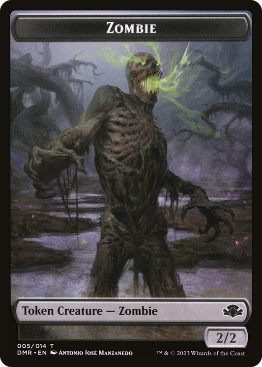 Zombie (TDMR-005) - Dominaria Remastered Tokens - Premium MTG Single from Wizards of the Coast - Just $0! Shop now at Game Crave Tournament Store