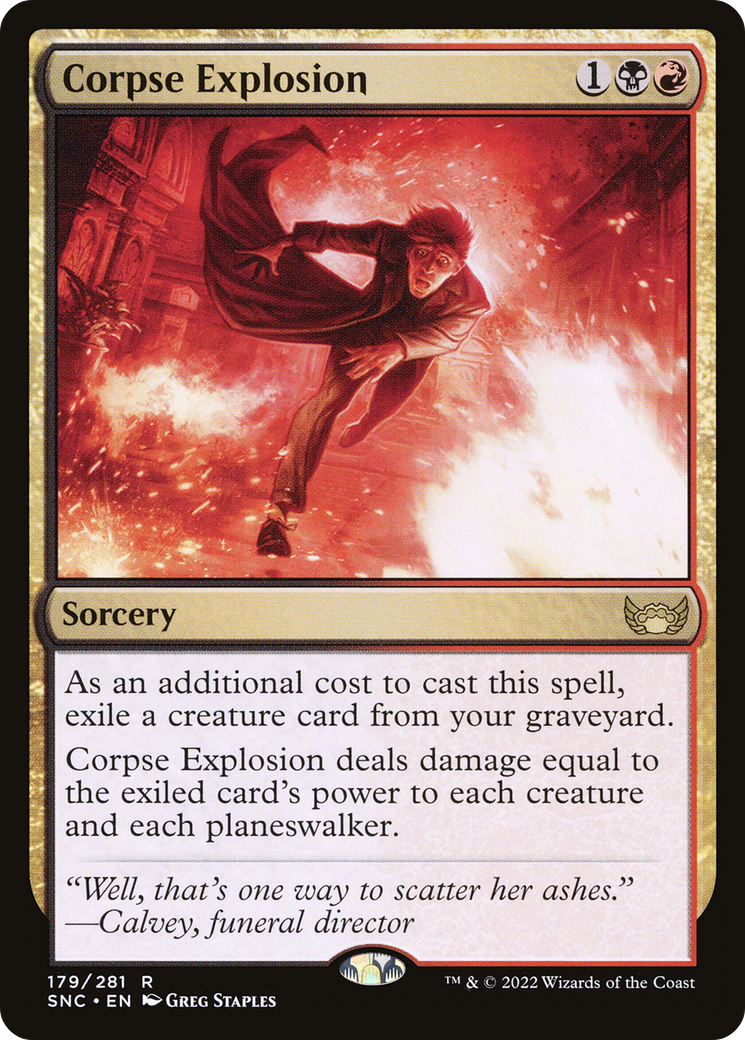 Corpse Explosion (SNC-179) - Streets of New Capenna Foil - Premium MTG Single from Wizards of the Coast - Just $0.08! Shop now at Game Crave Tournament Store