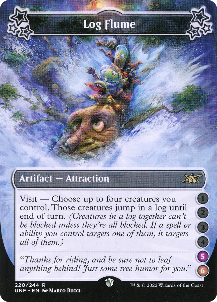 Log Flume (UNF-220B) - Unfinity - Premium MTG Single from Wizards of the Coast - Just $0.25! Shop now at Game Crave Tournament Store