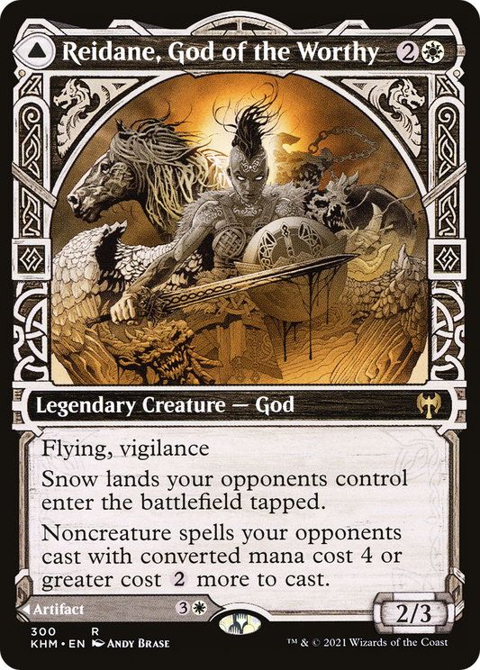 Reidane, God of the Worthy // Valkmira, Protector's Shield (KHM-300) - Kaldheim: (Showcase) - Premium MTG Single from Wizards of the Coast - Just $0.08! Shop now at Game Crave Tournament Store