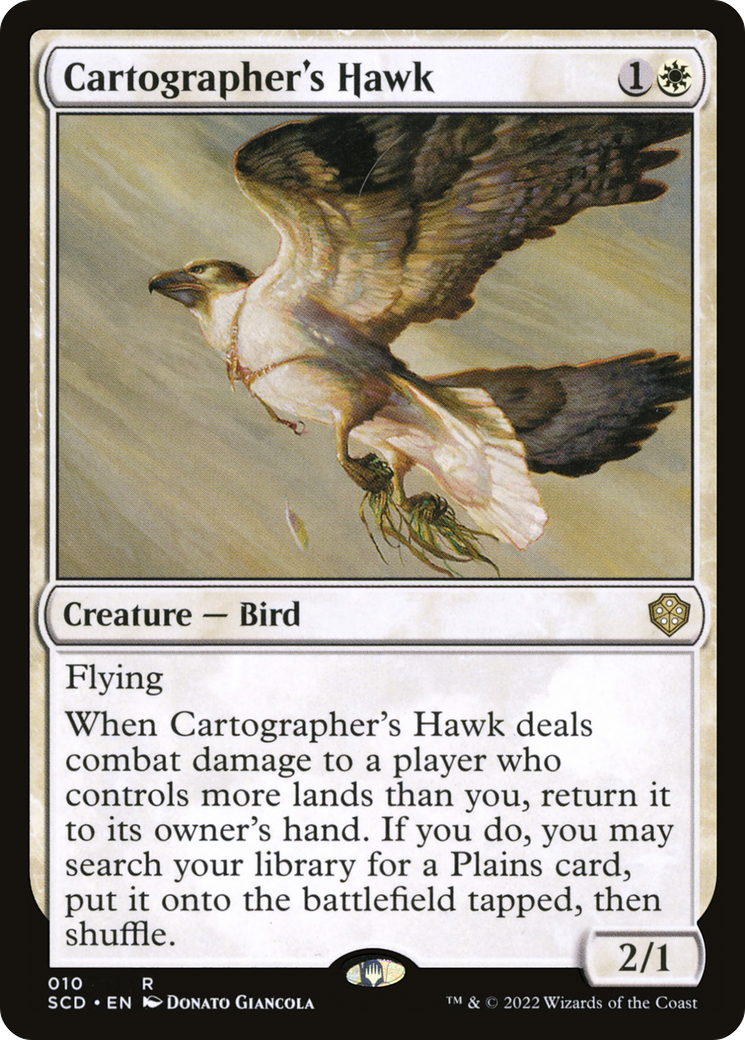 Cartographer's Hawk (SCD-010) - Starter Commander Decks - Premium MTG Single from Wizards of the Coast - Just $0.08! Shop now at Game Crave Tournament Store