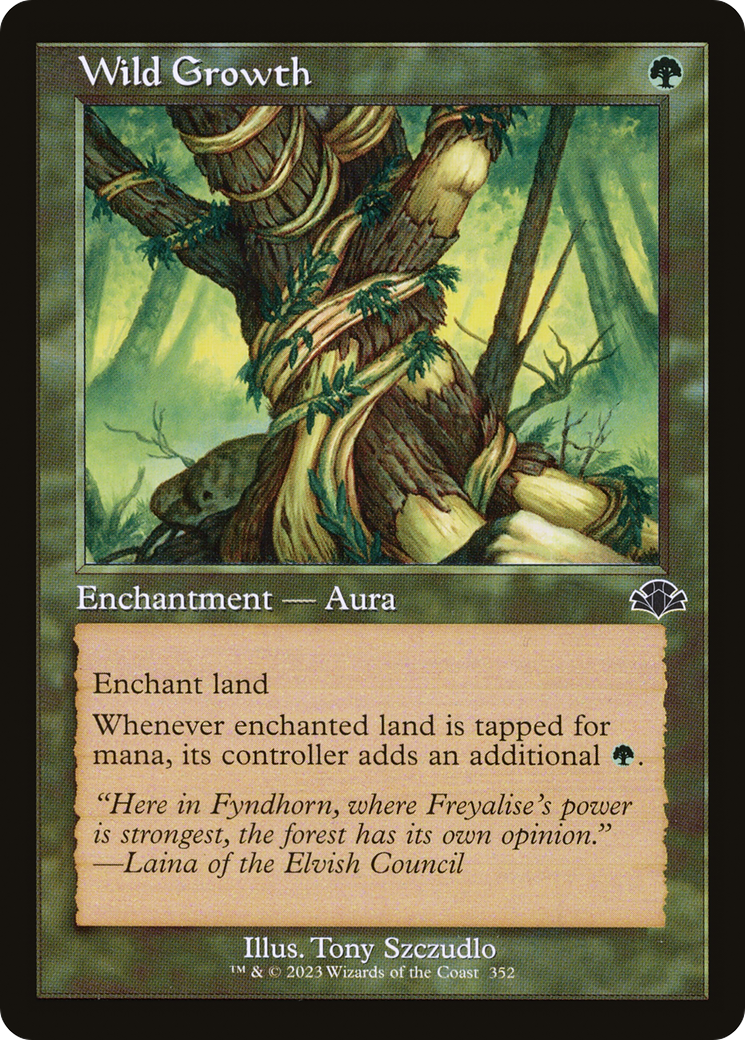 Wild Growth (DMR-352) - Dominaria Remastered Foil - Premium MTG Single from Wizards of the Coast - Just $0.33! Shop now at Game Crave Tournament Store