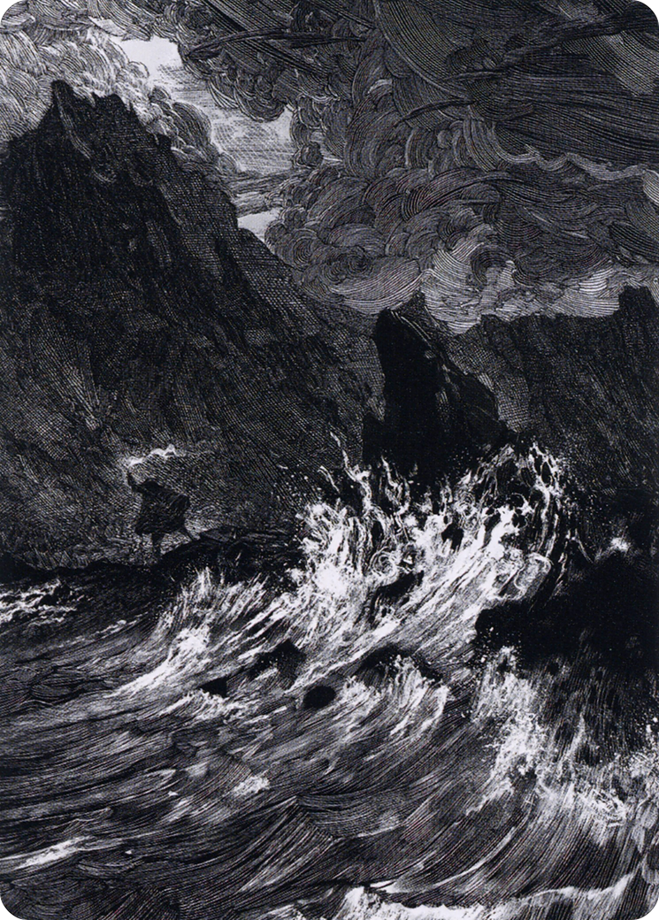 Island // Island (AMID-078) - Midnight Hunt Art Series (Borderless) - Premium MTG Single from Wizards of the Coast - Just $0! Shop now at Game Crave Tournament Store