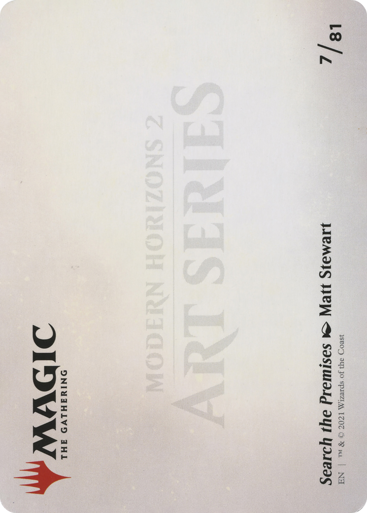 Search the Premises // Search the Premises (AMH2-007) - Modern Horizons 2 Art Series (Borderless) Foil - Premium MTG Single from Wizards of the Coast - Just $0! Shop now at Game Crave Tournament Store