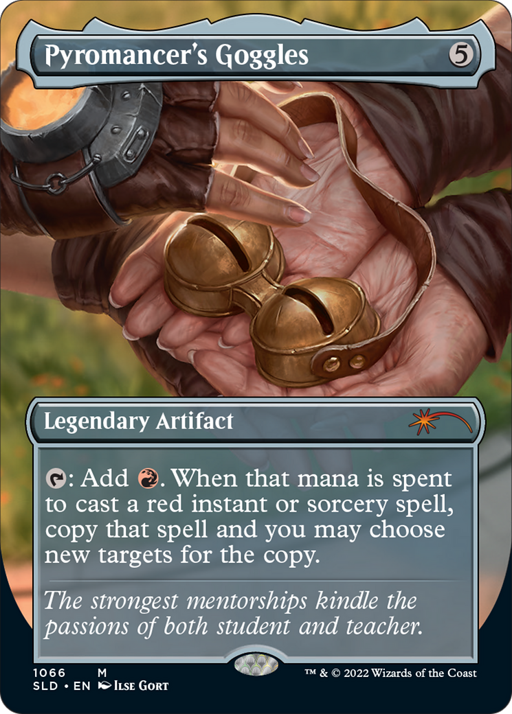 Pyromancer's Goggles (SLD-1066) - Secret Lair Drop (Borderless) - Premium MTG Single from Wizards of the Coast - Just $2.06! Shop now at Game Crave Tournament Store