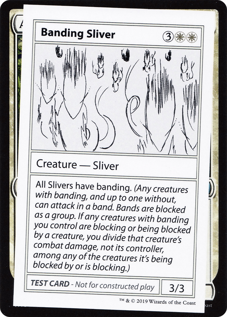 Banding Sliver (CMB2-002) - Mystery Booster Playtest Cards 2021 - Premium MTG Single from Wizards of the Coast - Just $0.56! Shop now at Game Crave Tournament Store