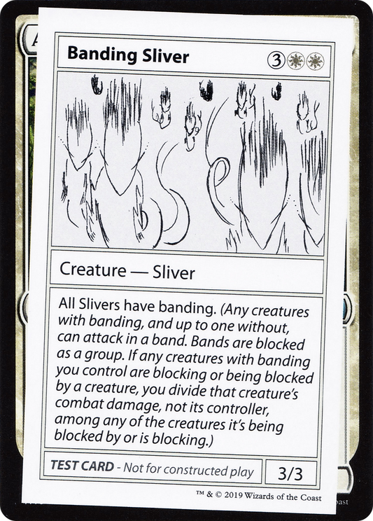 Banding Sliver (CMB2-002) - Mystery Booster Playtest Cards 2021 - Premium MTG Single from Wizards of the Coast - Just $0.56! Shop now at Game Crave Tournament Store