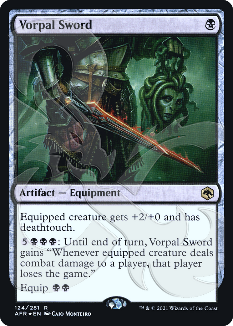 Vorpal Sword (PAFR-124A) - Adventures in the Forgotten Realms Promos Foil - Premium MTG Single from Wizards of the Coast - Just $15.29! Shop now at Game Crave Tournament Store