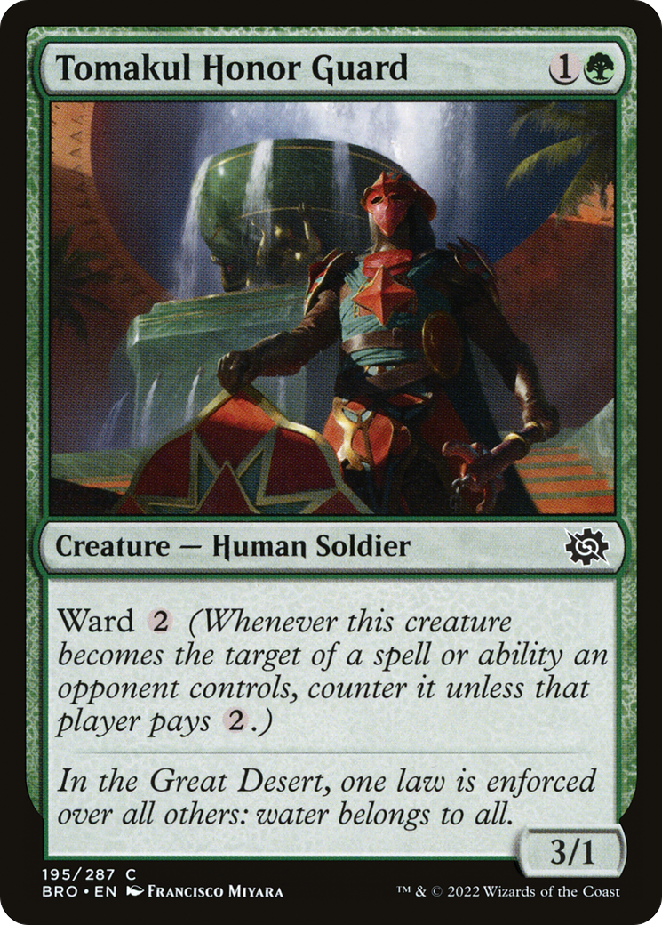 Tomakul Honor Guard (BRO-195) - The Brothers' War - Premium MTG Single from Wizards of the Coast - Just $0.08! Shop now at Game Crave Tournament Store