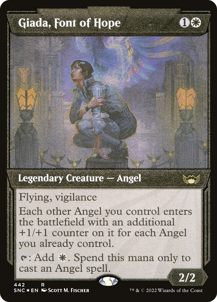 Giada, Font of Hope (SNC-442) - Streets of New Capenna: (Showcase) Etched Foil - Premium MTG Single from Wizards of the Coast - Just $2.18! Shop now at Game Crave Tournament Store