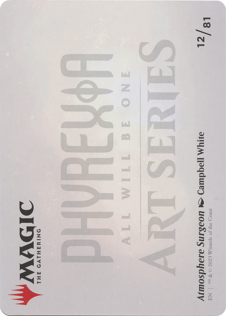 Atmosphere Surgeon // Atmosphere Surgeon (AONE-012) - Phyrexia: All Will Be One Art Series (Borderless) Foil - Premium MTG Single from Wizards of the Coast - Just $0! Shop now at Game Crave Tournament Store