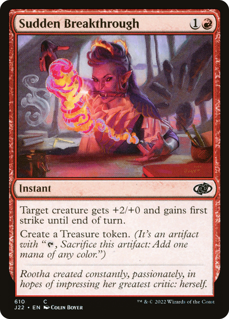 Sudden Breakthrough (J22-610) - Jumpstart 2022 - Premium MTG Single from Wizards of the Coast - Just $0.25! Shop now at Game Crave Tournament Store