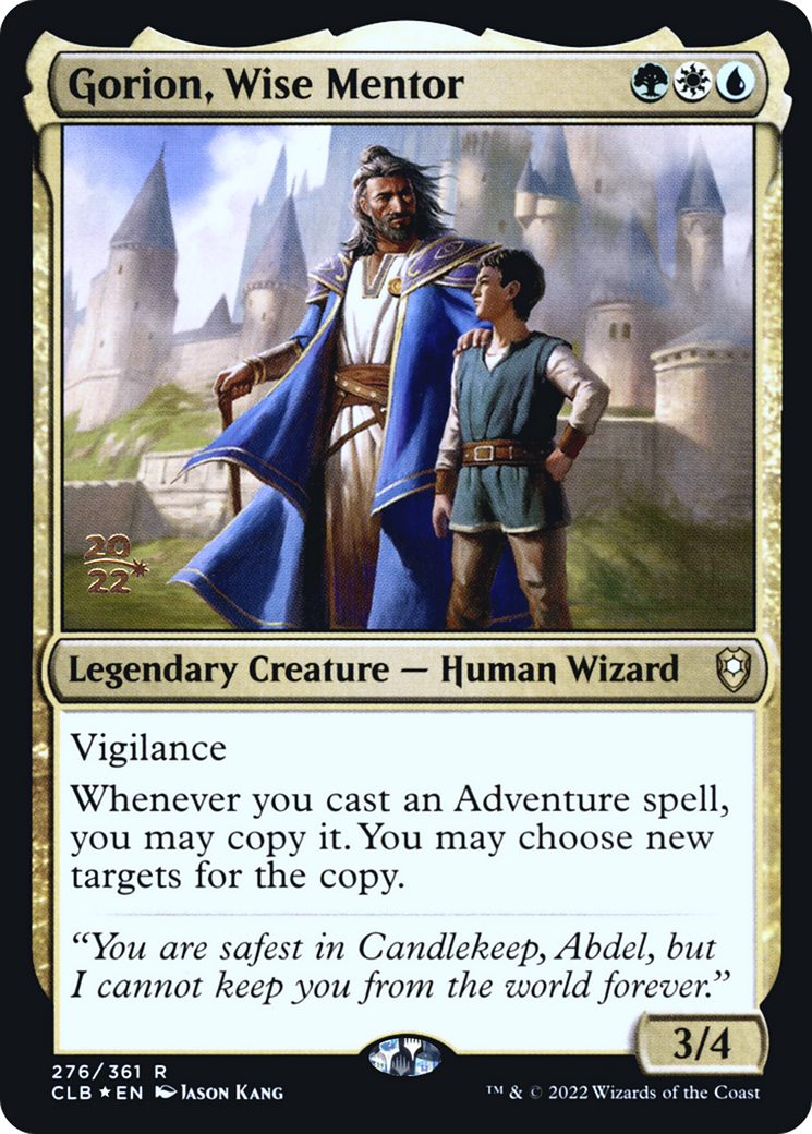 Gorion, Wise Mentor (PCLB-276S) - Battle for Baldur's Gate Promos Foil - Premium MTG Single from Wizards of the Coast - Just $0.25! Shop now at Game Crave Tournament Store