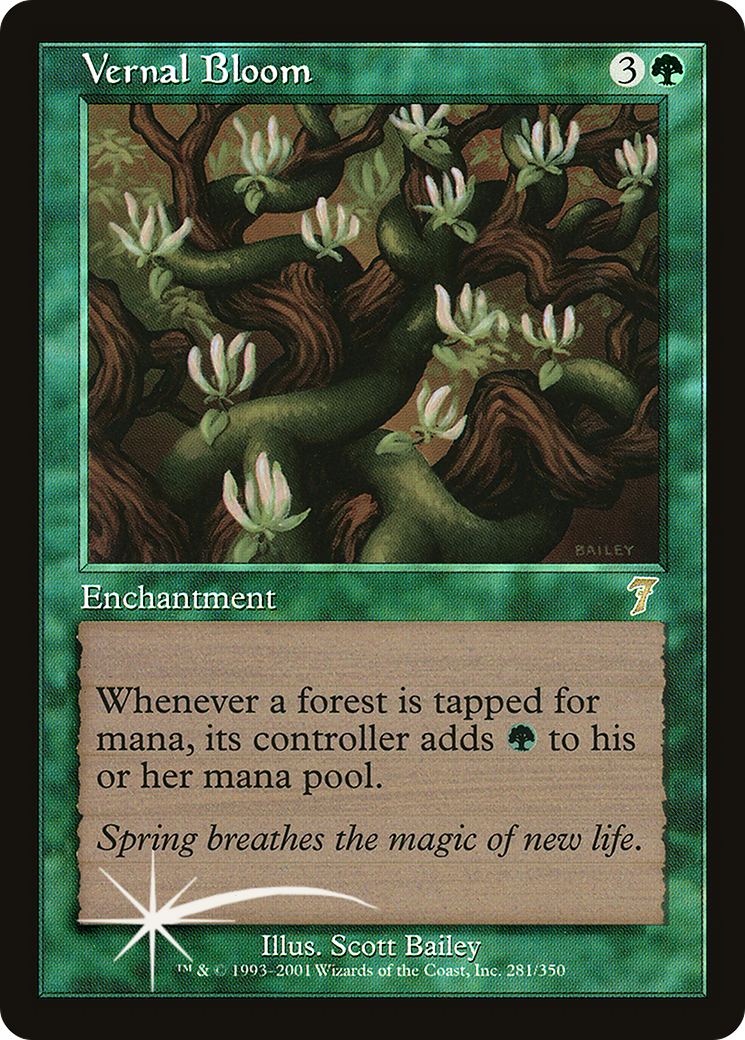 Vernal Bloom (7ED-281★) - Seventh Edition Foil - Premium MTG Single from Wizards of the Coast - Just $14.40! Shop now at Game Crave Tournament Store