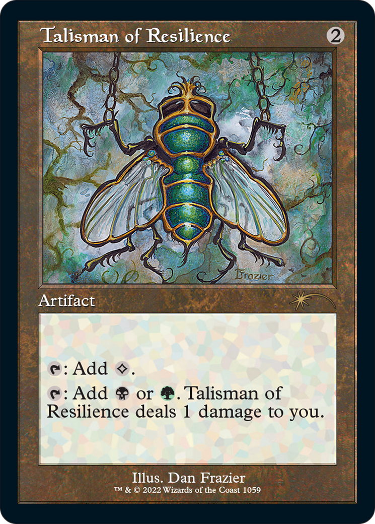Talisman of Resilience (SLD-1059) - Secret Lair Drop Etched Foil - Premium MTG Single from Wizards of the Coast - Just $5.47! Shop now at Game Crave Tournament Store