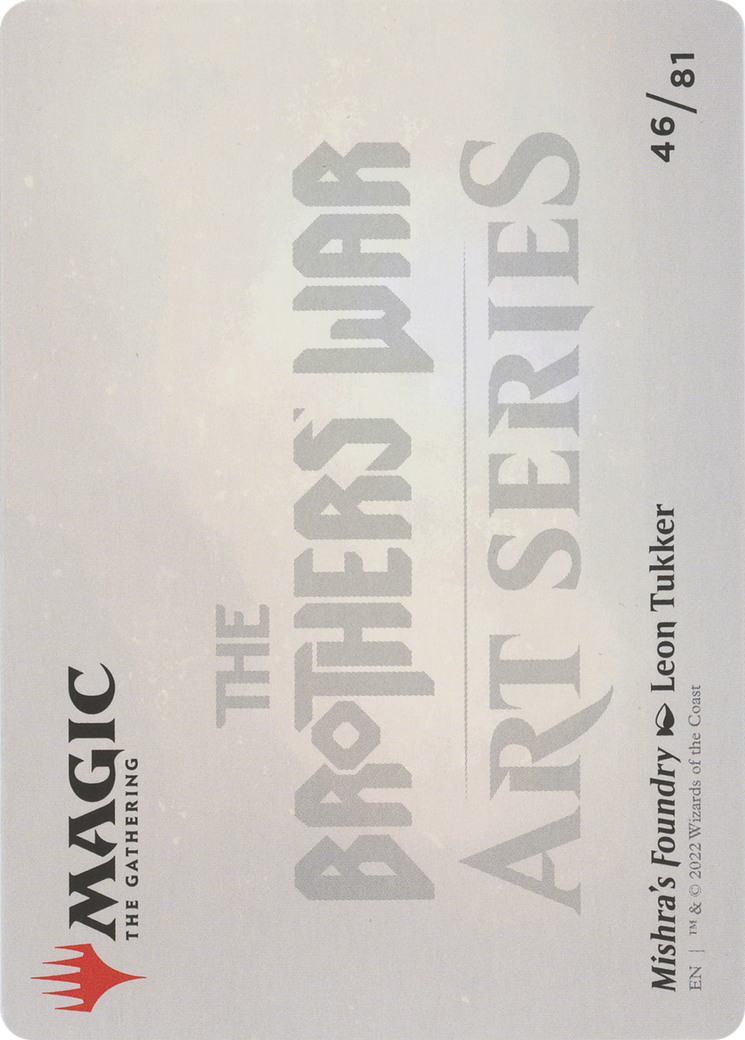 Mishra's Foundry // Mishra's Foundry (ABRO-046) - The Brothers' War Art Series (Borderless) Foil - Premium MTG Single from Wizards of the Coast - Just $0! Shop now at Game Crave Tournament Store