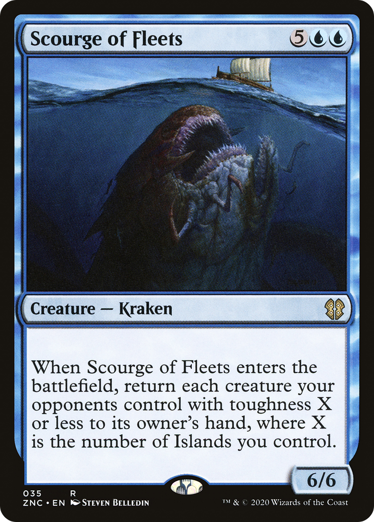 Scourge of Fleets (ZNC-035) - Zendikar Rising Commander - Premium MTG Single from Wizards of the Coast - Just $0.08! Shop now at Game Crave Tournament Store