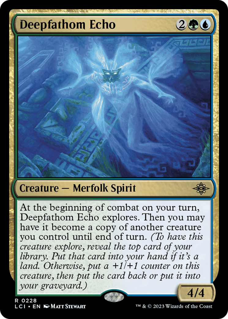 Deepfathom Echo (LCI-228) - The Lost Caverns of Ixalan Foil - Premium MTG Single from Wizards of the Coast - Just $0.08! Shop now at Game Crave Tournament Store