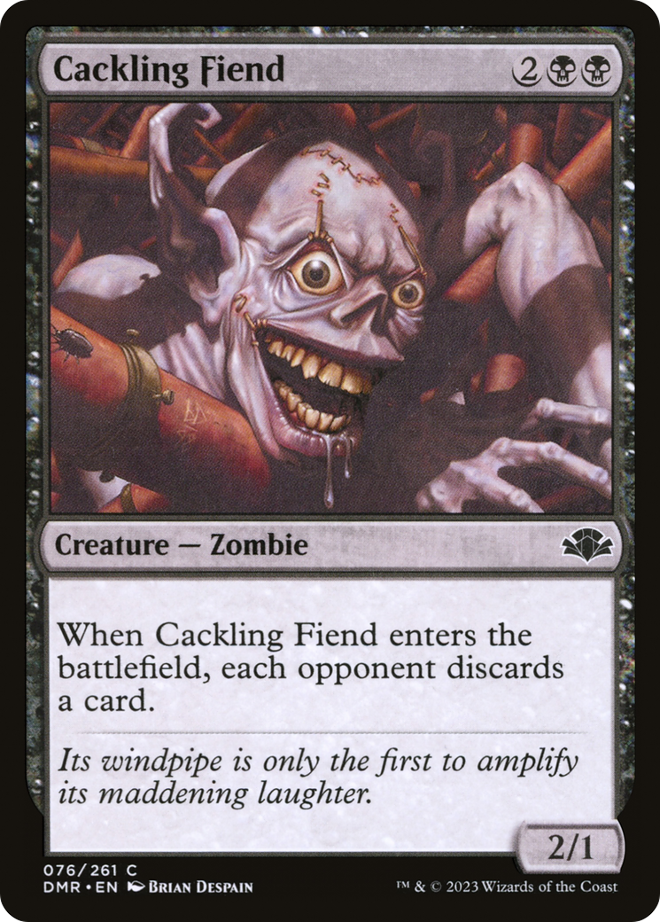 Cackling Fiend (DMR-076) - Dominaria Remastered Foil - Premium MTG Single from Wizards of the Coast - Just $0.08! Shop now at Game Crave Tournament Store