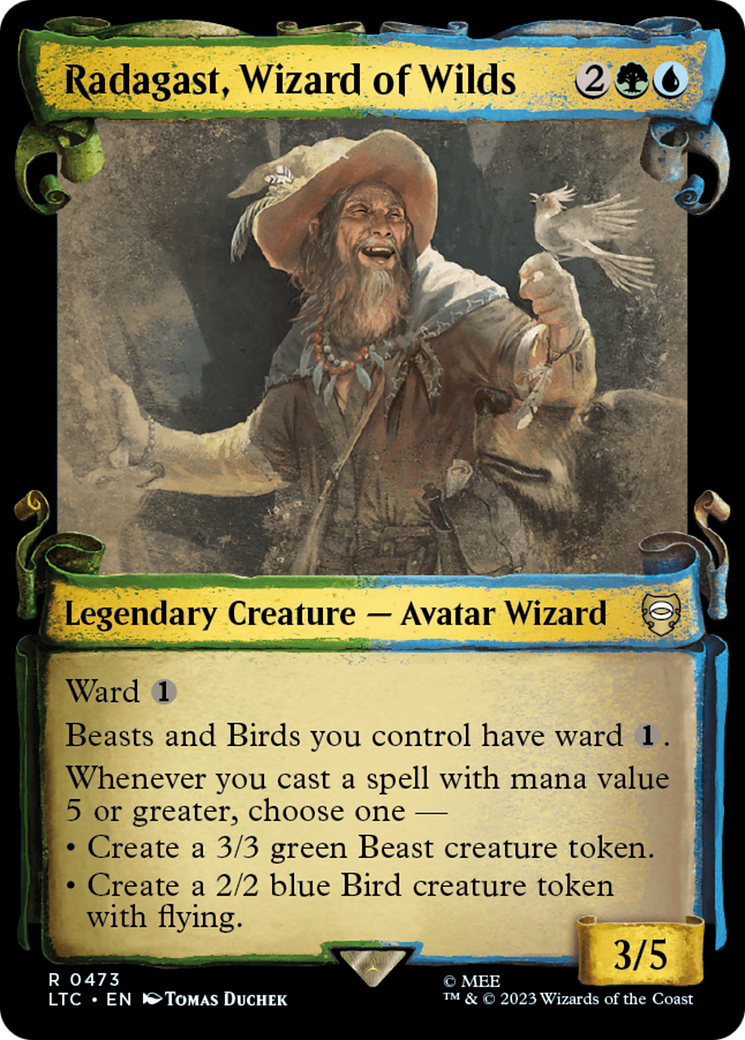 Radagast, Wizard of Wilds (LTC-473) - Tales of Middle-earth Commander: (Showcase) Foil - Premium MTG Single from Wizards of the Coast - Just $0.41! Shop now at Game Crave Tournament Store