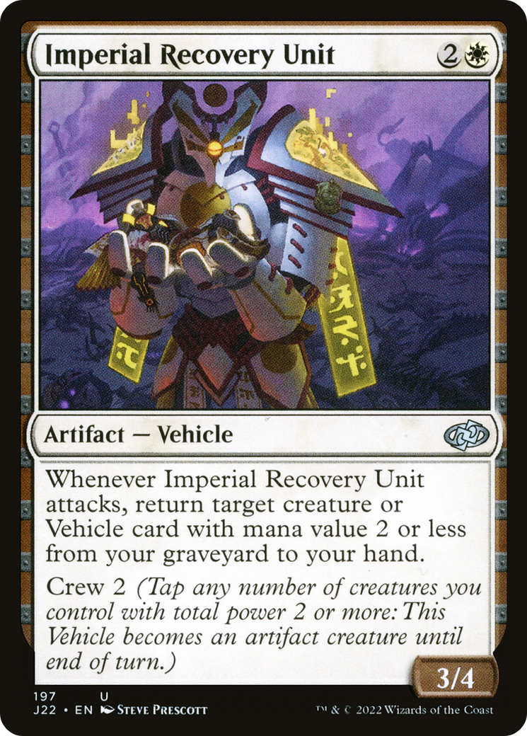 Imperial Recovery Unit (J22-197) - Jumpstart 2022 - Premium MTG Single from Wizards of the Coast - Just $0.08! Shop now at Game Crave Tournament Store