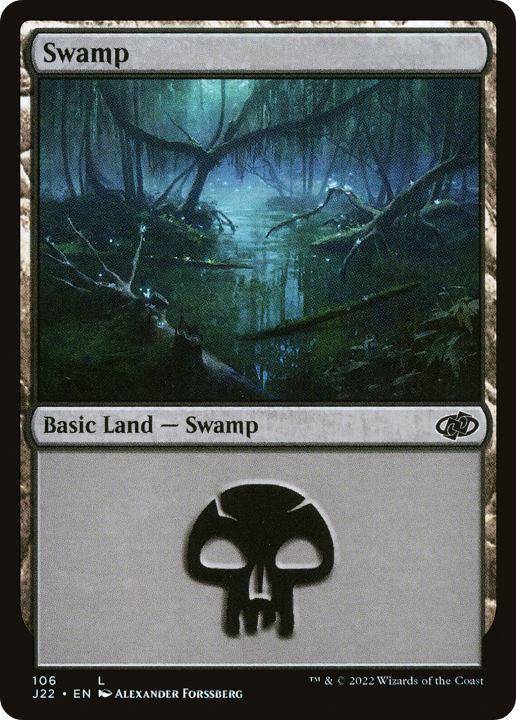 Swamp (J22-106) - Jumpstart 2022 - Premium MTG Single from Wizards of the Coast - Just $0.08! Shop now at Game Crave Tournament Store