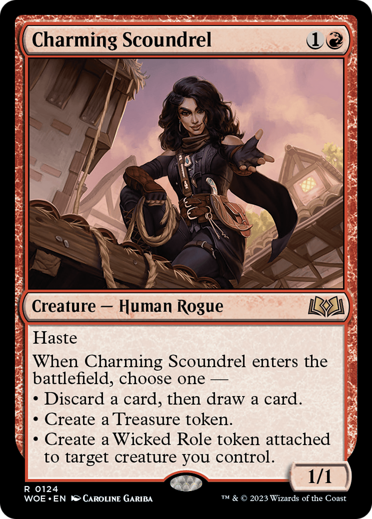 Charming Scoundrel (WOE-124) - Wilds of Eldraine - Premium MTG Single from Wizards of the Coast - Just $0.08! Shop now at Game Crave Tournament Store
