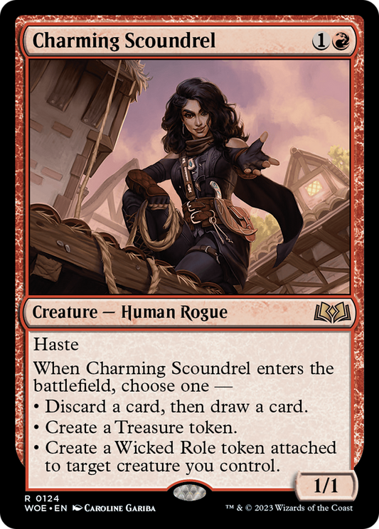 Charming Scoundrel (WOE-124) - Wilds of Eldraine - Premium MTG Single from Wizards of the Coast - Just $0.08! Shop now at Game Crave Tournament Store