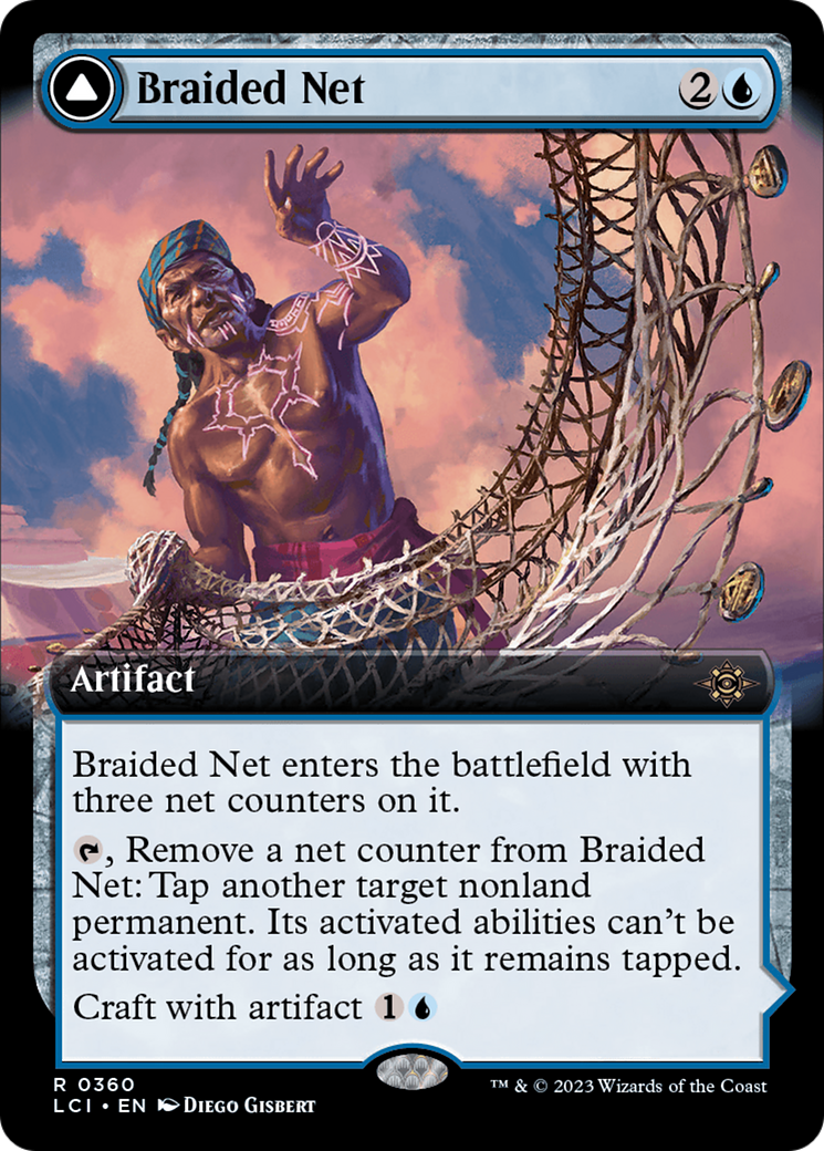 Braided Net // Braided Quipu (LCI-360) - The Lost Caverns of Ixalan: (Extended Art) Foil - Premium MTG Single from Wizards of the Coast - Just $0.08! Shop now at Game Crave Tournament Store