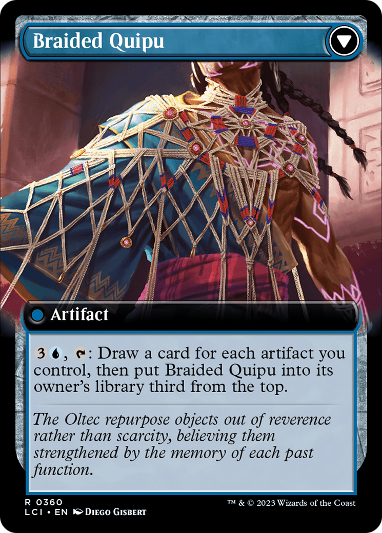 Braided Net // Braided Quipu (LCI-360) - The Lost Caverns of Ixalan: (Extended Art) Foil - Premium MTG Single from Wizards of the Coast - Just $0.08! Shop now at Game Crave Tournament Store