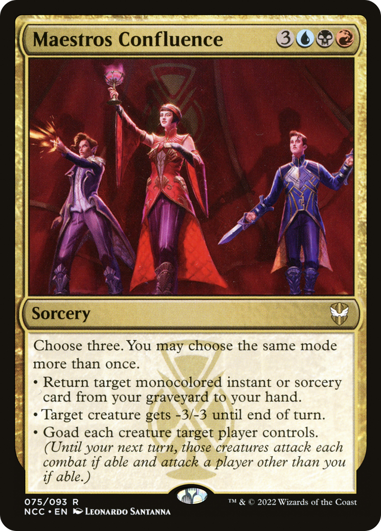 Maestros Confluence (NCC-075) - New Capenna Commander - Premium MTG Single from Wizards of the Coast - Just $0.08! Shop now at Game Crave Tournament Store