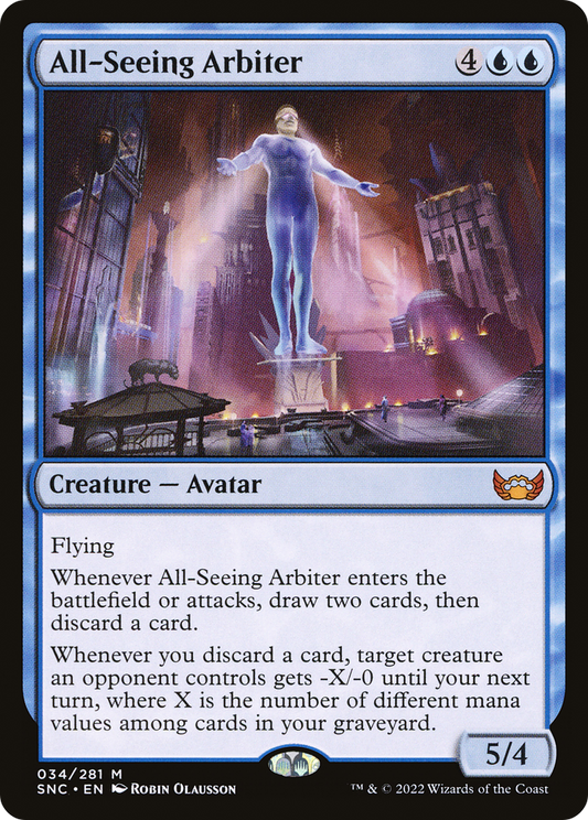 All-Seeing Arbiter (SNC-034) - Streets of New Capenna - Premium MTG Single from Wizards of the Coast - Just $0.25! Shop now at Game Crave Tournament Store