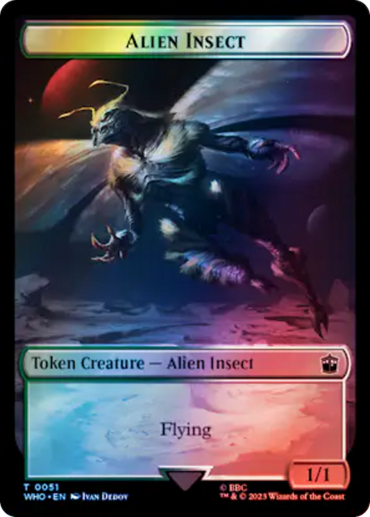 Alien Insect (TWHO-051) - Doctor Who Tokens Foil - Premium MTG Single from Wizards of the Coast - Just $0! Shop now at Game Crave Tournament Store