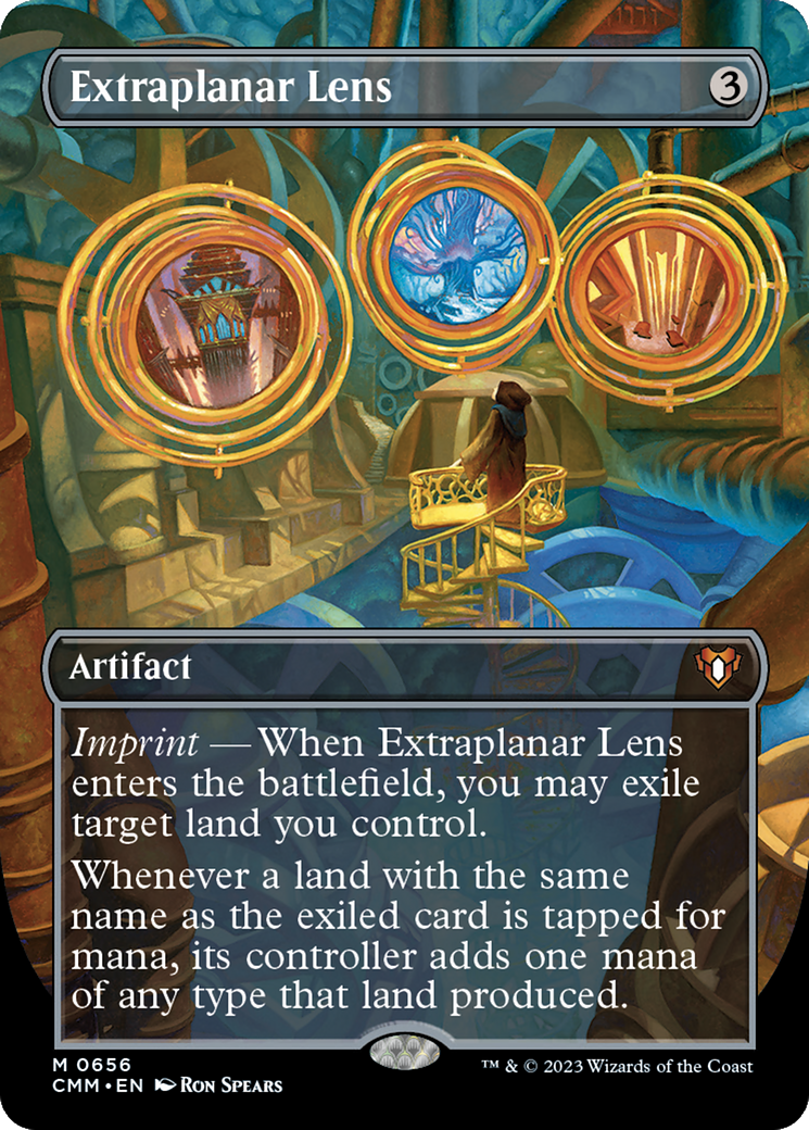 Extraplanar Lens (CMM-656) - Commander Masters (Borderless) Foil - Premium MTG Single from Wizards of the Coast - Just $6.53! Shop now at Game Crave Tournament Store