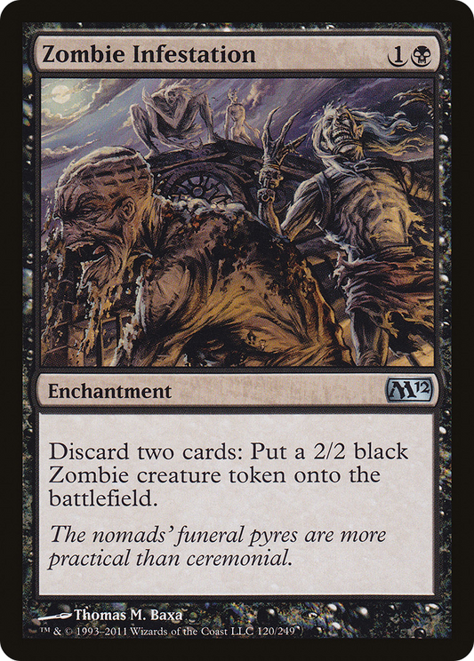 Zombie Infestation (M12-120) - Magic 2012 Foil - Premium MTG Single from Wizards of the Coast - Just $0.44! Shop now at Game Crave Tournament Store