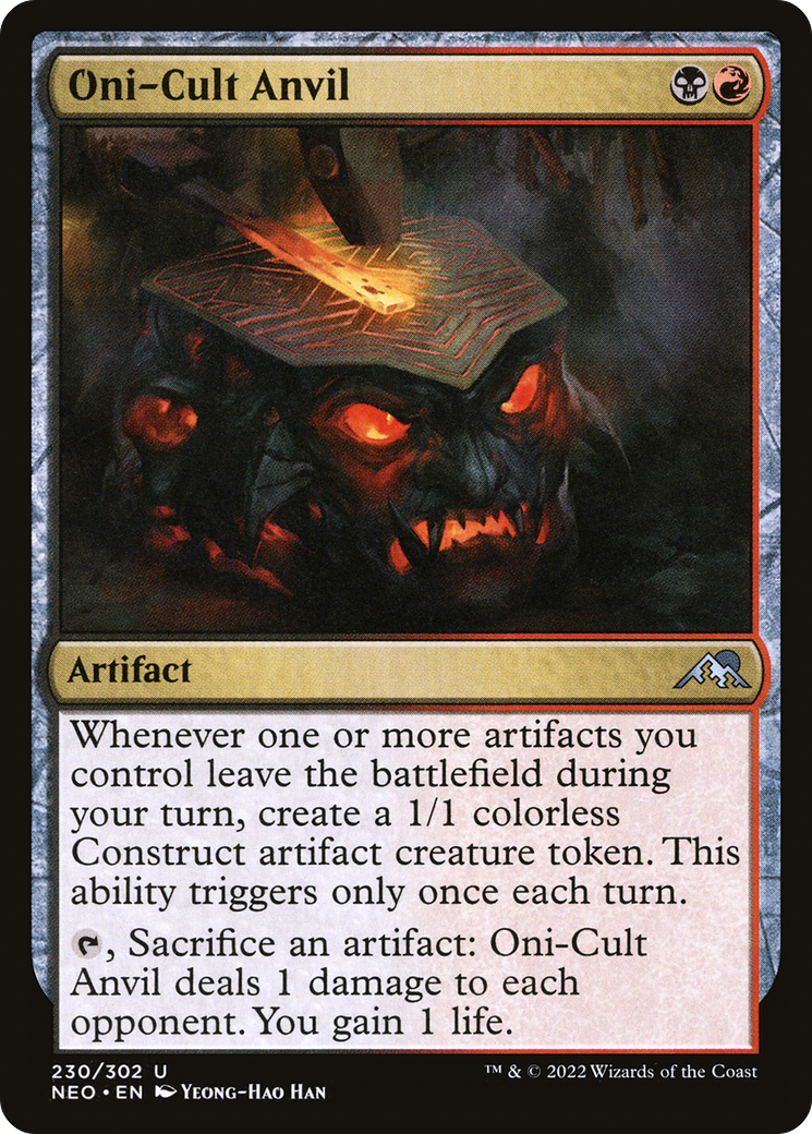 Oni-Cult Anvil (NEO-230) - Kamigawa: Neon Dynasty Foil - Premium MTG Single from Wizards of the Coast - Just $0.08! Shop now at Game Crave Tournament Store