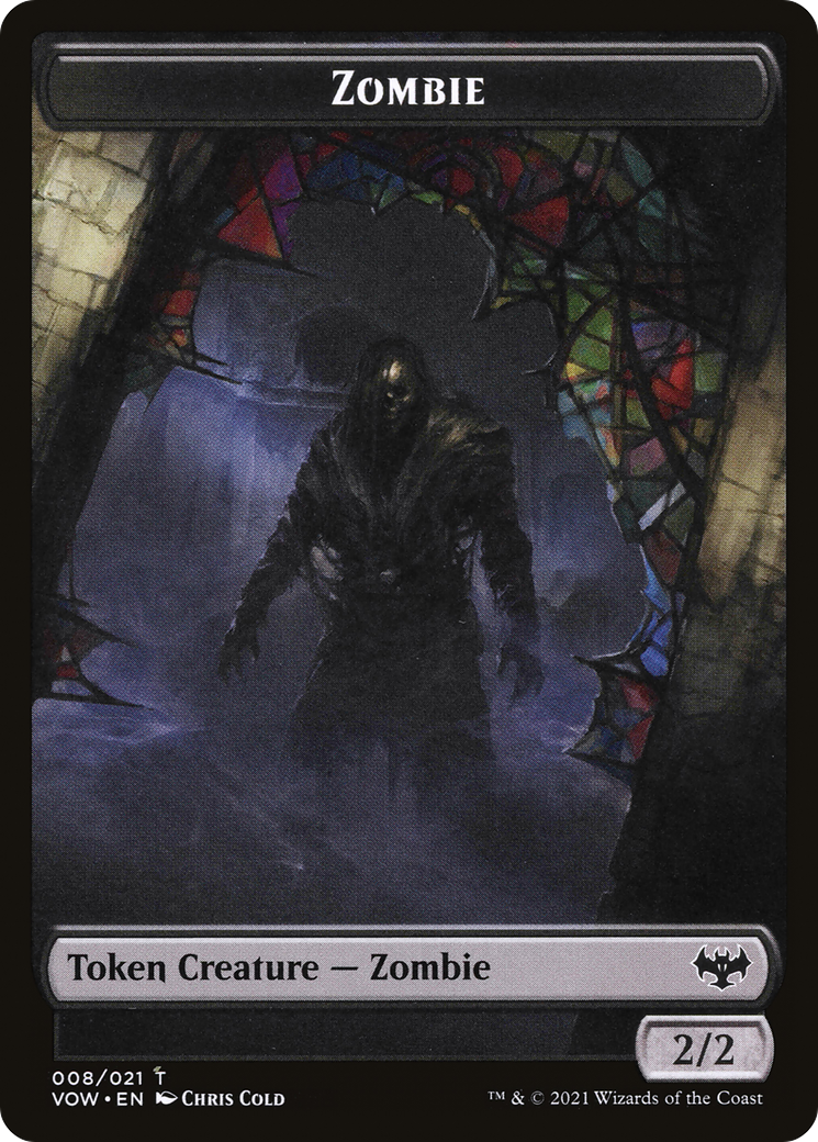 Zombie (TVOW-008) - Innistrad: Crimson Vow Tokens - Premium MTG Single from Wizards of the Coast - Just $0! Shop now at Game Crave Tournament Store