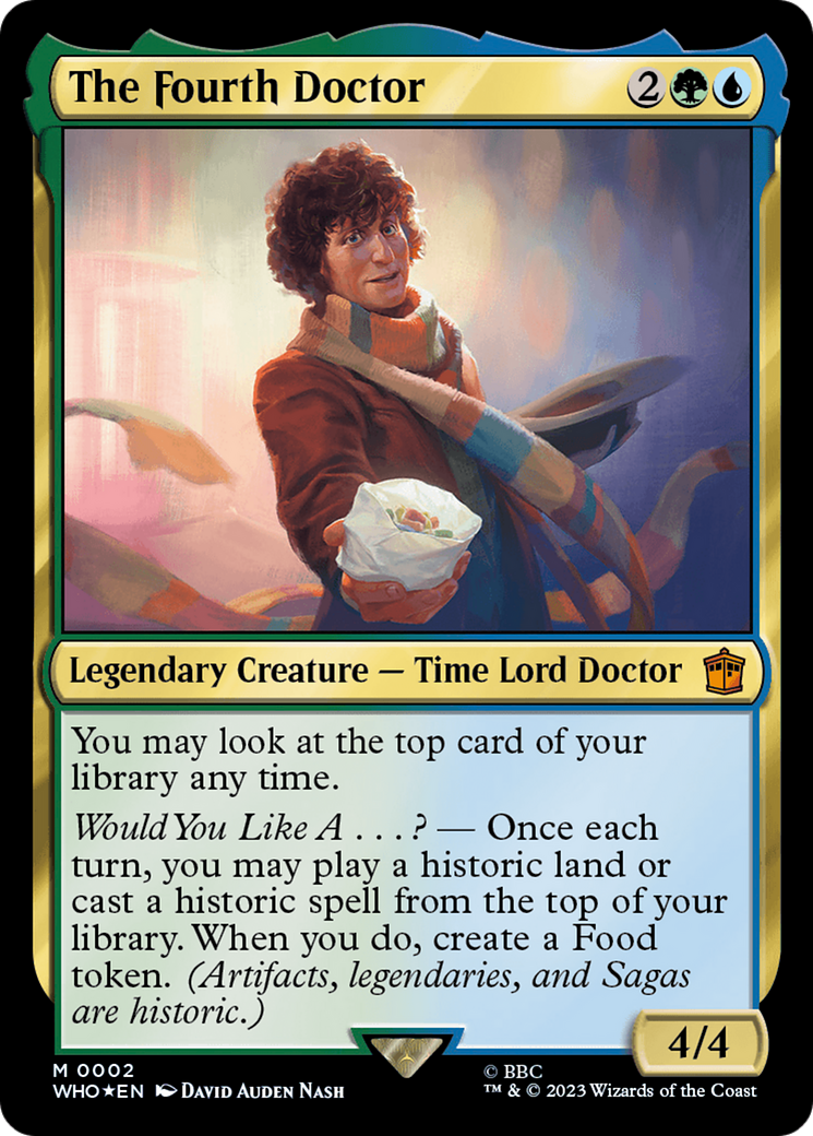 The Fourth Doctor (WHO-002) - Doctor Who Foil - Premium MTG Single from Wizards of the Coast - Just $0.25! Shop now at Game Crave Tournament Store