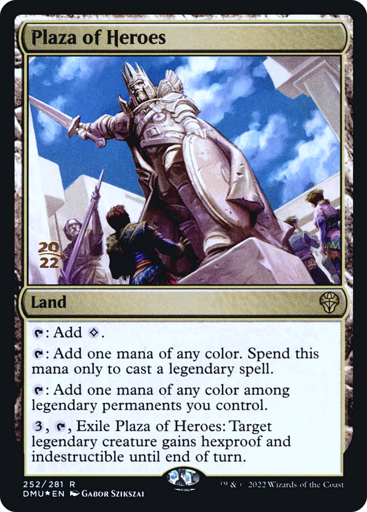 Plaza of Heroes (PDMU-252S) - Dominaria United Promos Foil - Premium MTG Single from Wizards of the Coast - Just $2.43! Shop now at Game Crave Tournament Store