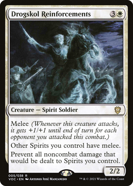 Drogskol Reinforcements (VOC-005) - Crimson Vow Commander - Premium MTG Single from Wizards of the Coast - Just $0.08! Shop now at Game Crave Tournament Store