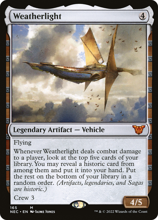 Weatherlight (NEC-165) - Neon Dynasty Commander - Premium MTG Single from Wizards of the Coast - Just $0.36! Shop now at Game Crave Tournament Store