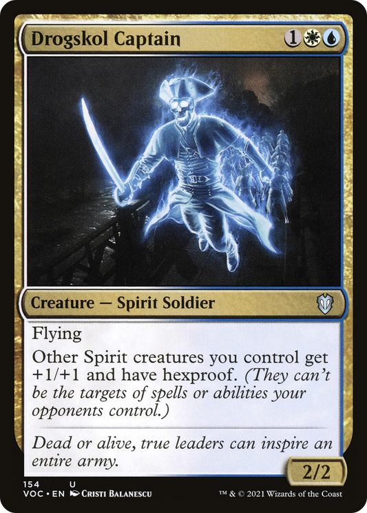 Drogskol Captain (VOC-154) - Crimson Vow Commander - Premium MTG Single from Wizards of the Coast - Just $0.08! Shop now at Game Crave Tournament Store