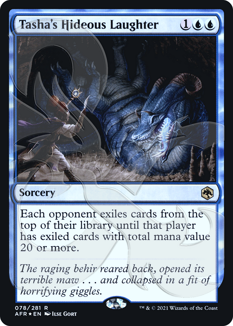 Tasha's Hideous Laughter (PAFR-78A) - Adventures in the Forgotten Realms Promos Foil - Premium MTG Single from Wizards of the Coast - Just $5.09! Shop now at Game Crave Tournament Store